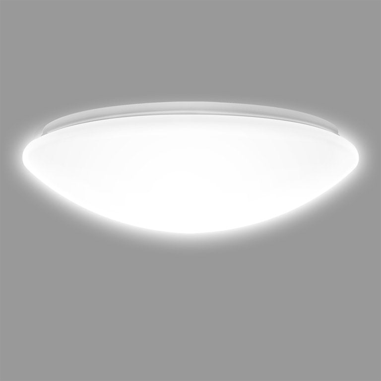 14inch Flush Mount LED Ceiling Light Fixture, 18W, 3000K, 1500LM, Brushed Nickel Saturn Dimmable Lighting for Hallway Bathroom Kitchen or Stairwell