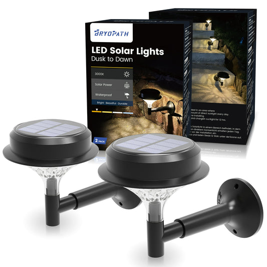 Solar Porch Wall Lights Dusk to Dawn,Solar Powered Garden Lights Outdoor, Solar Yard Lights Waterproof for Landscape, Lawn, Pathway, Walkway and Driveway