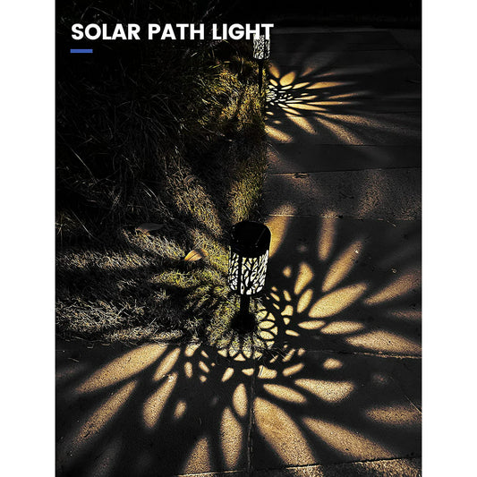 Solar Pathway Lights Outdoor, 4 Pack Bright Solar Lights Outdoor, IP65 Waterproof Auto On/Off Solar Garden Lights Solar Powered Landscape Lighting for Yard Patio Walkway Driveway Pathway