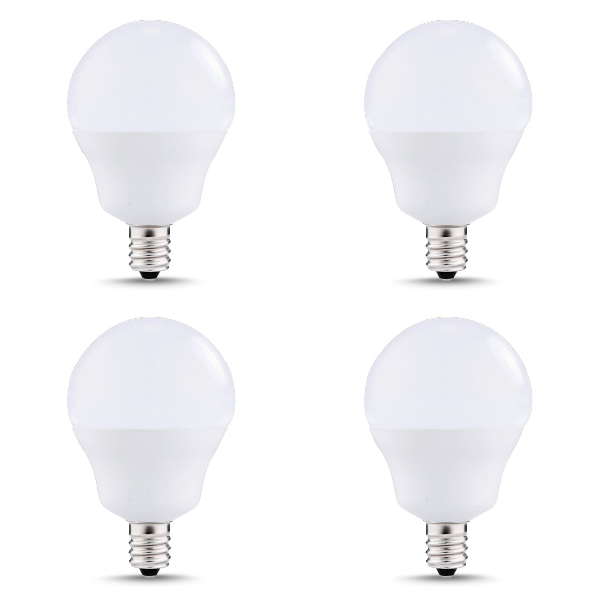 G14 LED Light Bulbs, 6W =40W, Candelabra Bulb, 450 LM, 5000K Naturel White, Small Edison Screw Base E12, 4 Pack