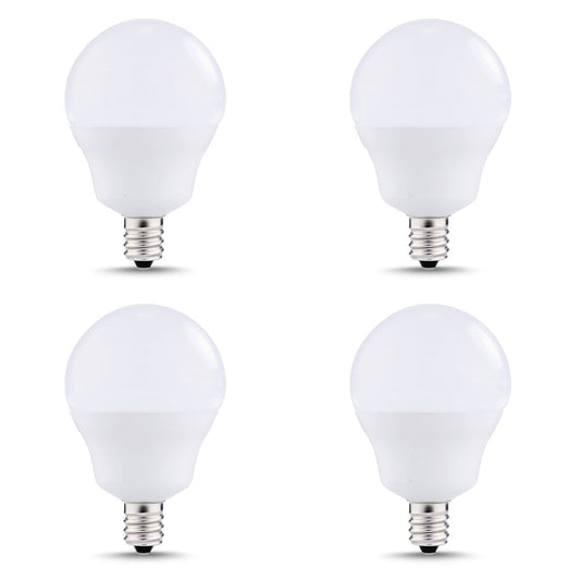 G14 LED Light Bulbs, 6W =40W, Candelabra Bulb, 450 LM, 5000K Naturel White, Small Edison Screw Base E12, 4 Pack