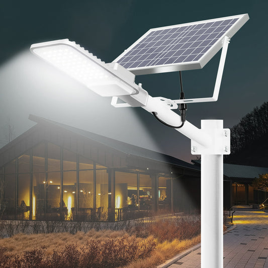 Solar Street Lights, Solar Parking Lot Lights 300W, 12000LM LED Street Security Light with Remote Control