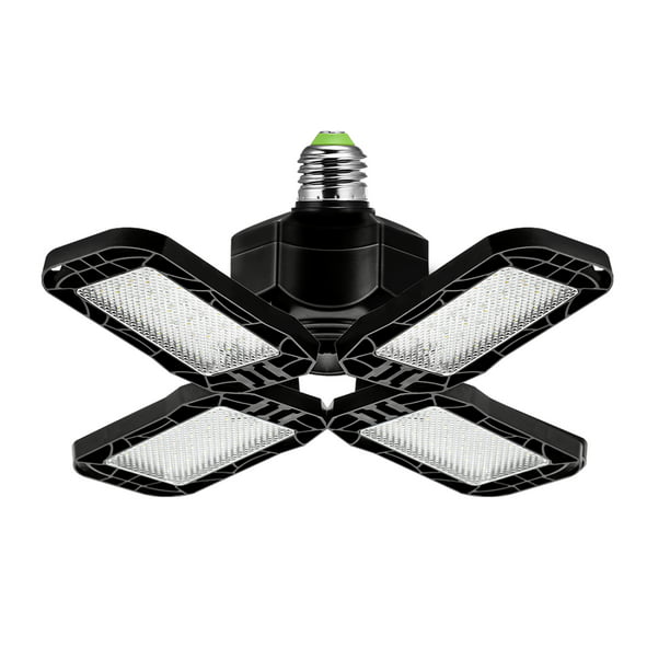 LED Garage Lights, 80W Deformable LED Garage Ceiling Lights with 4 Adjustable Panels, 10000 Lumens LED Shop Lights for Garage, Basement, Workshop, Workbench, Barn, Warehouse