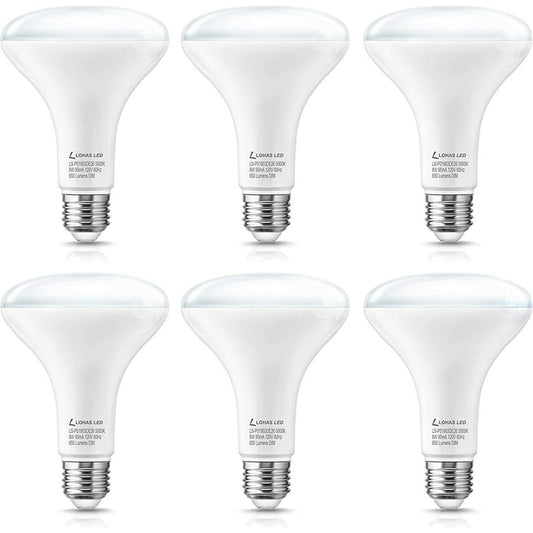 YANSUN Full Spectrum Light Bulbs,8W BR30 Premium Bulb 65W Equivalent Bright Happy LED Bulb Boosts Energy Mood & Performance Supports Light