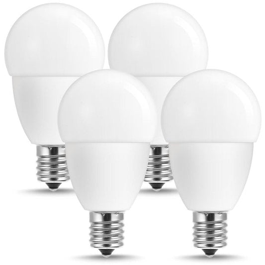 Dimmable G45 Globe LED Light Bulbs, 6W(40W Equivalent), 550LM, 5000K Daylight White, E17 Base, for Bathroom, Bedroom, Living Room, Pack of 4