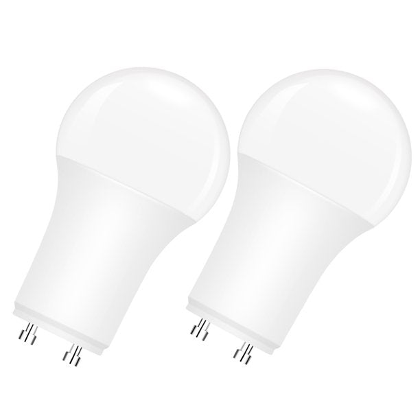 GU24 LED Light Bulbs, 12W(75-100W Replacement), 5000K Daylight White, 1200LM, GU24 Twist-in Base, for Ceiling Lights, Pendants, Outdoor Lanterns, UL Listed, 2 Pack