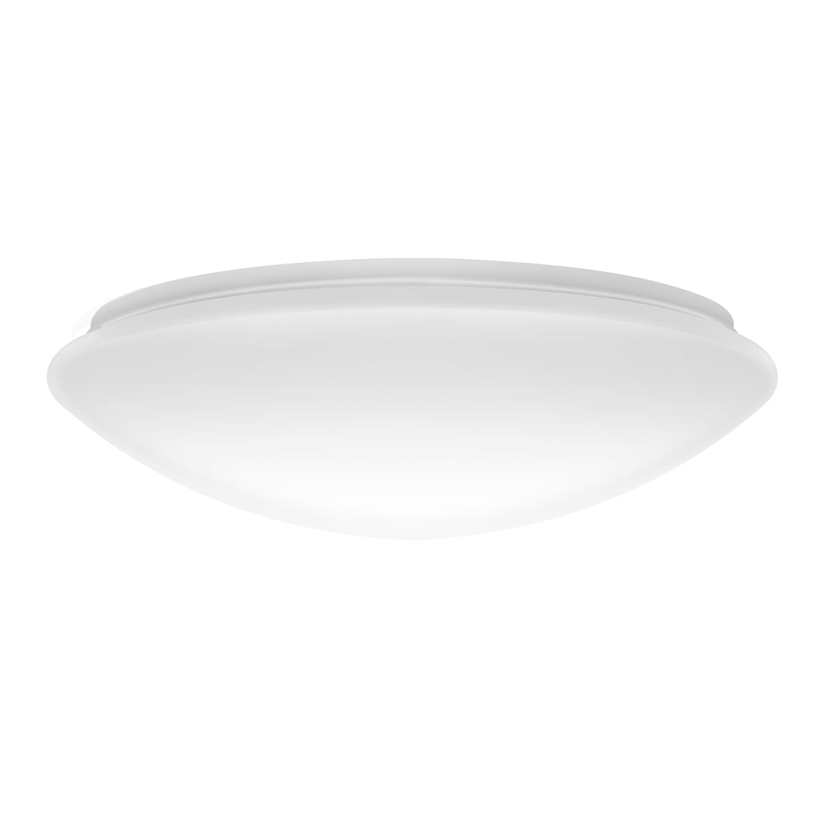 12inch Flush Mount LED Ceiling Light Fixture, 18W, 3000K, 1500LM, Brushed Nickel Saturn Dimmable Lighting for Hallway Bathroom Kitchen or Stairwell
